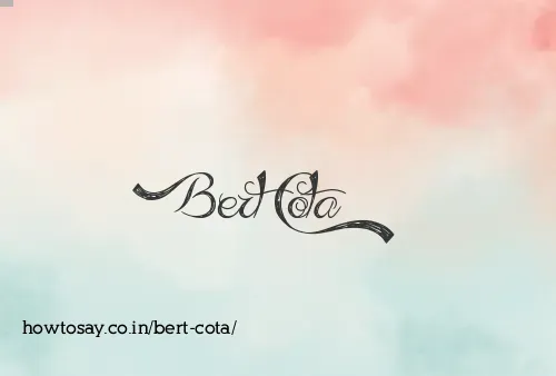 Bert Cota