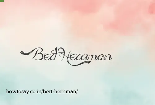 Bert Herriman