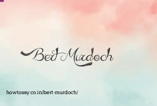 Bert Murdoch
