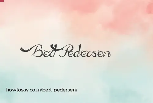 Bert Pedersen