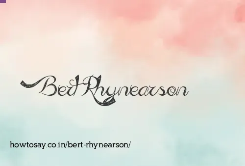 Bert Rhynearson