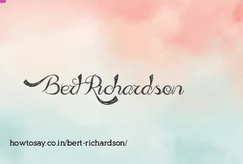 Bert Richardson