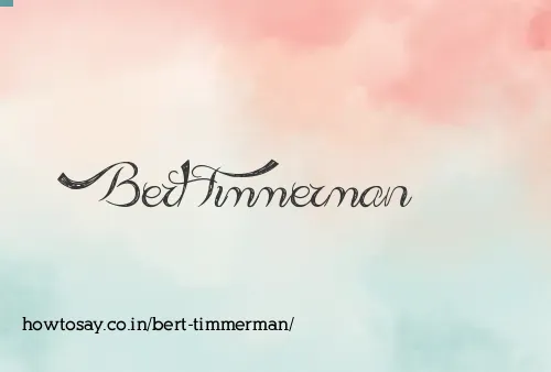 Bert Timmerman