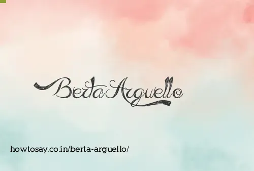 Berta Arguello