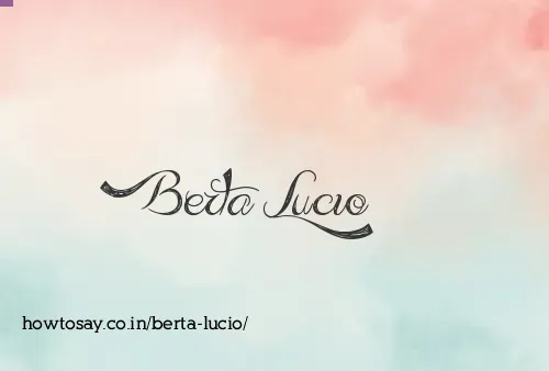 Berta Lucio