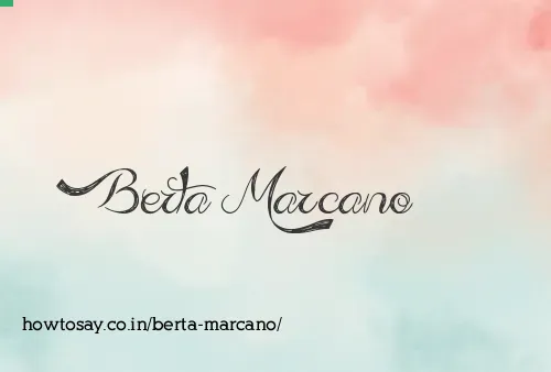 Berta Marcano