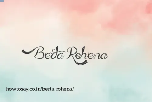 Berta Rohena