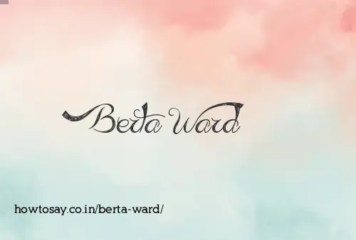 Berta Ward