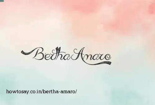 Bertha Amaro