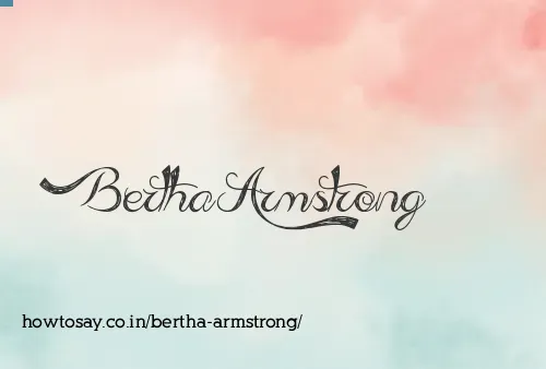 Bertha Armstrong