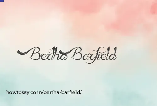 Bertha Barfield
