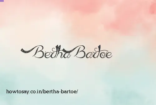 Bertha Bartoe