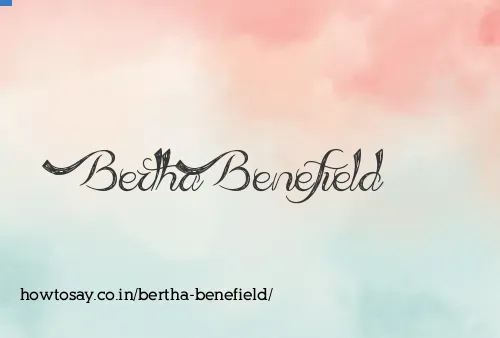 Bertha Benefield