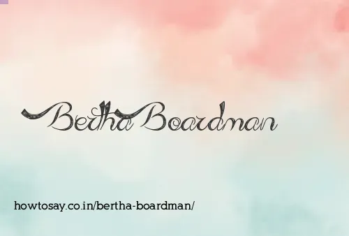 Bertha Boardman