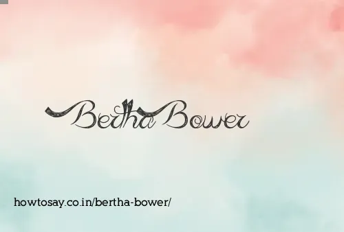 Bertha Bower