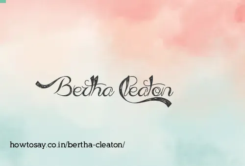Bertha Cleaton