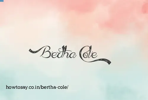 Bertha Cole