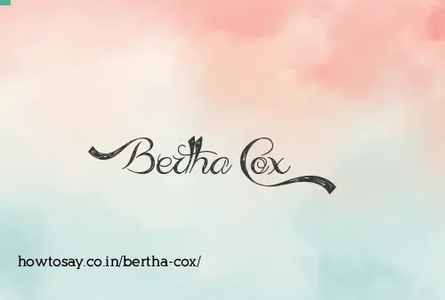 Bertha Cox