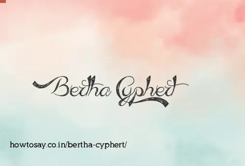 Bertha Cyphert