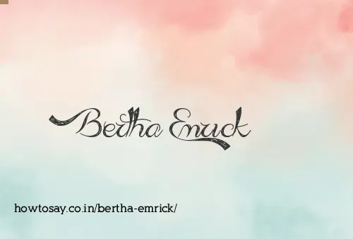 Bertha Emrick