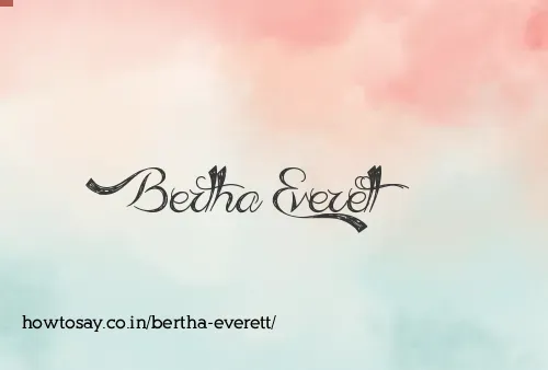 Bertha Everett