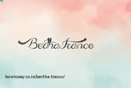 Bertha Franco