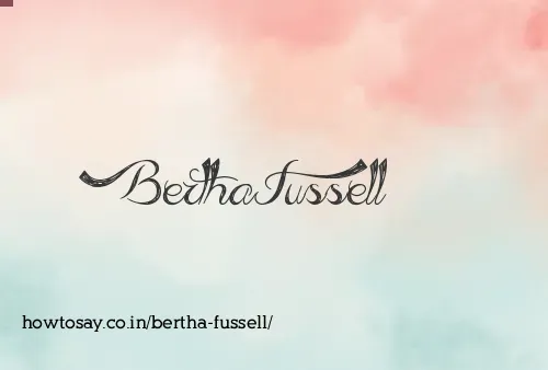 Bertha Fussell
