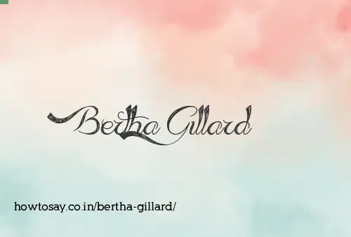 Bertha Gillard