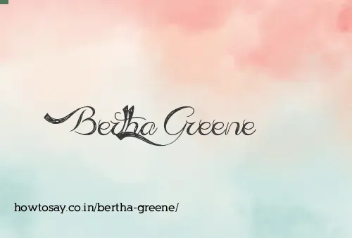 Bertha Greene