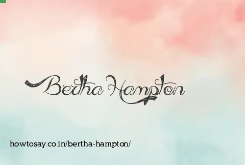 Bertha Hampton