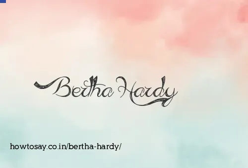 Bertha Hardy