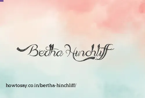 Bertha Hinchliff
