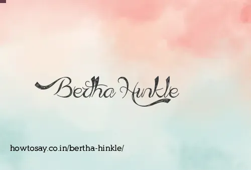 Bertha Hinkle
