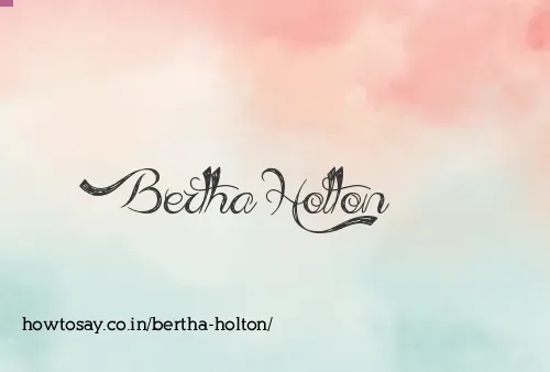 Bertha Holton