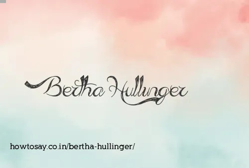 Bertha Hullinger