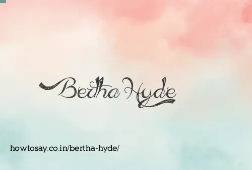 Bertha Hyde