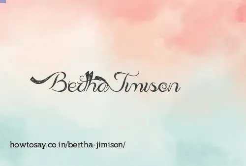 Bertha Jimison
