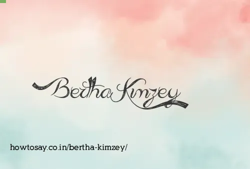 Bertha Kimzey