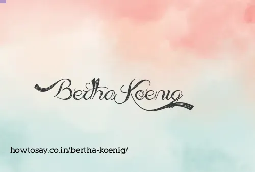 Bertha Koenig