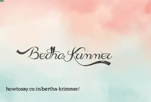 Bertha Krimmer