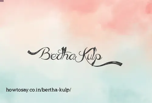 Bertha Kulp