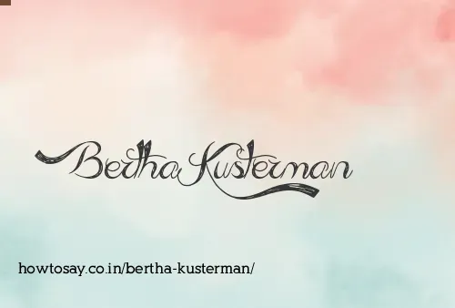 Bertha Kusterman