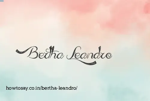 Bertha Leandro