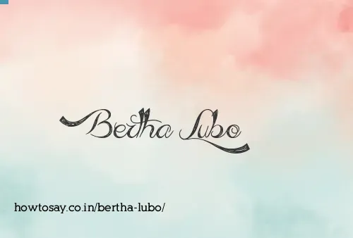 Bertha Lubo