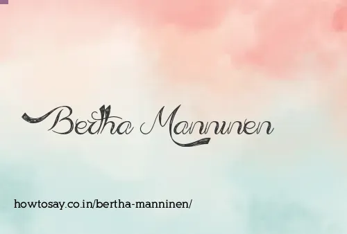 Bertha Manninen