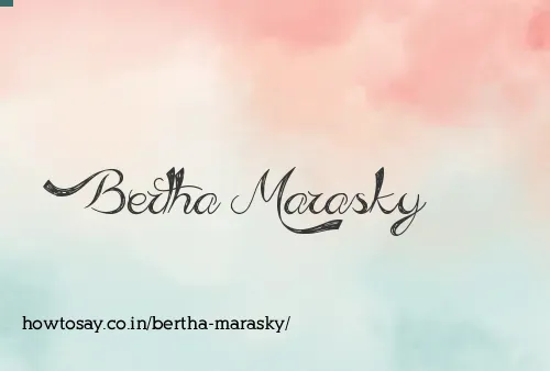 Bertha Marasky