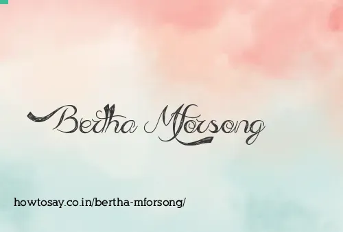 Bertha Mforsong