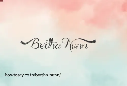 Bertha Nunn