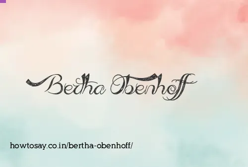 Bertha Obenhoff