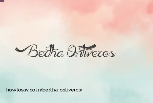 Bertha Ontiveros